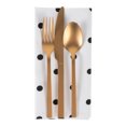 thumbnail image 6 of DII 18x18" Printed Polka Dot Cotton Napkin, Pack of 4, Perfect for Dining Room, Holiday Parties, and Everyday Use - White Base Black Dots, 6 of 10