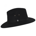 thumbnail image 3 of Cotton Oilcloth Safari Fedora Hat - Black - S - Black, 3 of 7