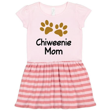 

Inktastic Chiweenie Mom Paw Print Gift Toddler Girl Dress