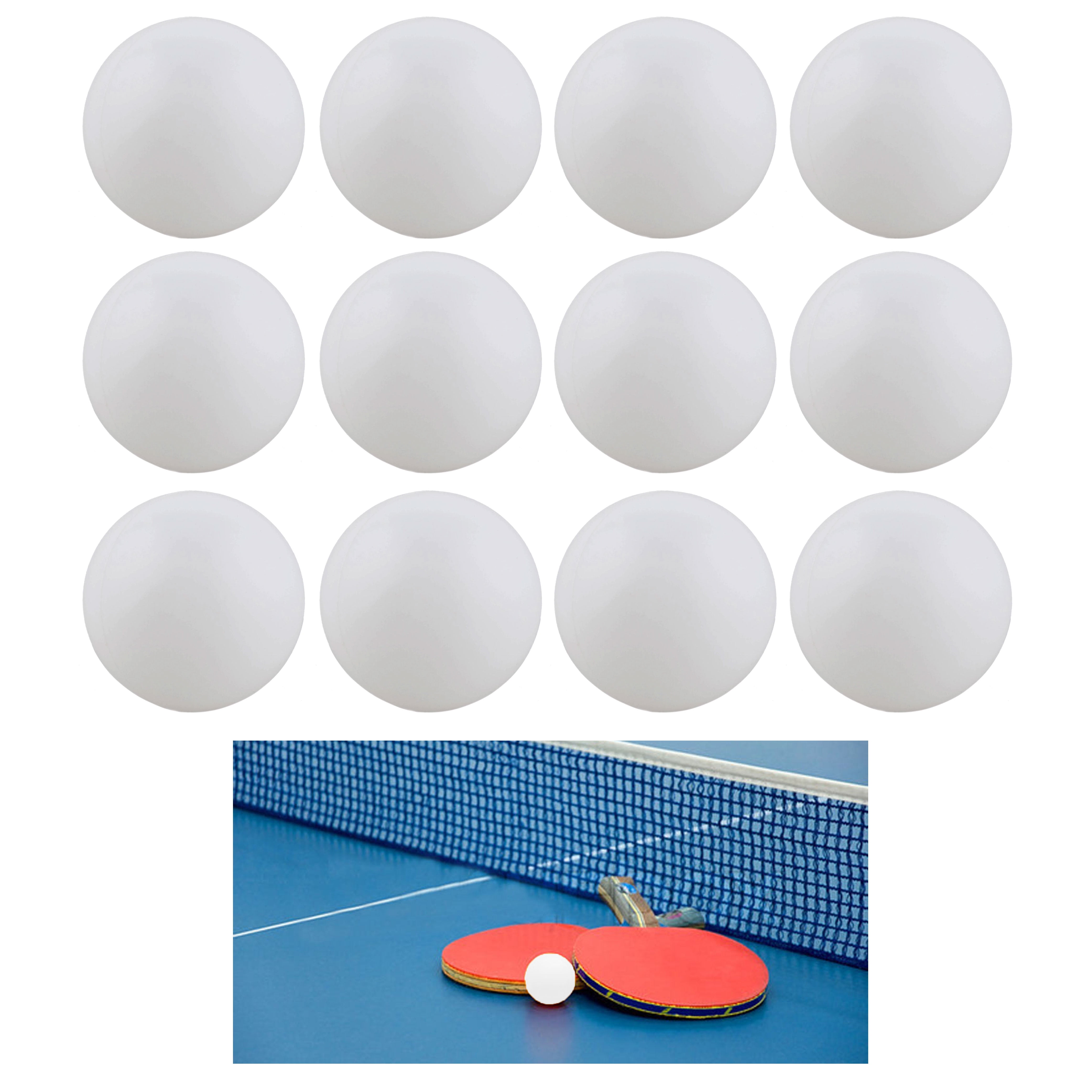 38mm 144 Practice Ping Pong Balls Beer Pong Table Tennis Carnival Games 