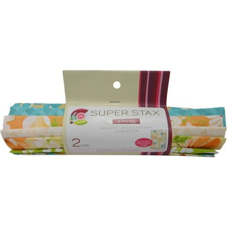 Creative Cuts Super Stax Fat Quarter In Full Bloom Fabric, 8 Count