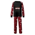 thumbnail image 3 of Odeerbi Matching Family Christmas Pajamas Sets Plaid Sleepwear Parent-Child Xmas Patchwork Plaid Printed Homewear Suits Round Neck 2025 Long Sleeve Two-piece Jammies Loungewear for Dad, 3 of 7