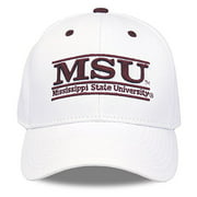 NCAA Mississippi State Bulldogs Unisex NCAA The Game bar Design Hat, White, Adjustable