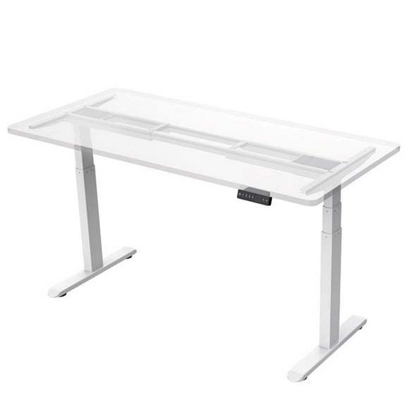 AIMEZO 3 Tier Adjustable Legs Dual Motor Sit-Stand Desk Frame, 71" W Electric Height Adjustable Standing Desk Base