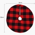 thumbnail image 5 of 38cm Tree Skirt Anti-fade Red/White Black Plain Anti-pilling Home Decoration Xmas Tree Carpet for Festival, 5 of 6