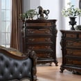 thumbnail image 2 of Furniture of America Elloise 5-Drawer Solid Wood Chest in Dark Cherry, 2 of 9