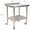 Silver 2, variant on Dining Tables Stainless Steel Prep Table, 24 x 24 x 35-1/2 Inch, 440lbs Load Capacity Heavy Duty Metal Worktable with Backsplash Adjustable Undershelf & 4 Casters, Commercial Workstation for Kitchen
