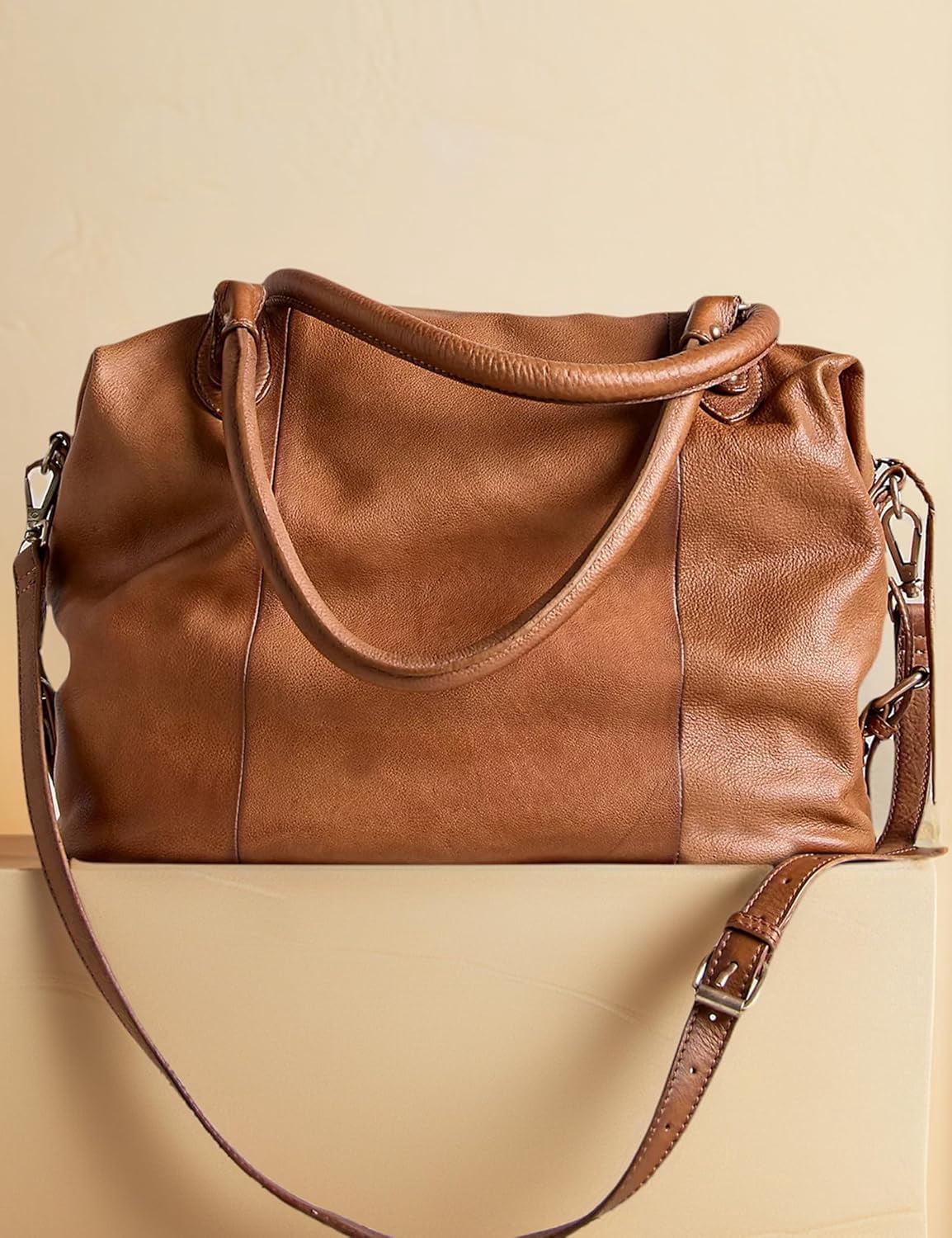 Women's Large Tote Bag City Tote Bag Fall Purse with Zipper Women Vegan Leather Hobo Handbags with Adjustable Strap