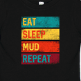 thumbnail image 4 of Inktastic Motocross BMX Off Road Eat Sleep Mud Repeat Boys or Girls Baby T-Shirt, 4 of 5
