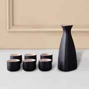 Kokiya Japanese Sake Set Adults Gifts Decoration 1 Pot and 6 Cups Ceramic Sake Pot Cups