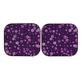 thumbnail image 7 of Daiia Purple Snow Flakes 2PCS Car Windshield Sun Shade, Foldable Sun Shield for Car Front Window, Auto Sun Blocker Visor Protector Universal for Truck SUV Pickup-Medium, 7 of 7