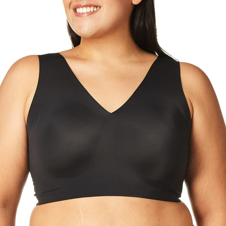  Calvin Klein Womens Invisibles Comfort Seamless Lightly  Lined V Neck Bralette Bra