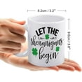 thumbnail image 2 of Let The Shenanigans Begin 11 Ounces Funny White Mug - Cute Coffee And Tea Mug - Ceramic Coffee Mugs For Women And Men, 2 of 6