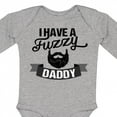 thumbnail image 4 of Inktastic I Have a Fuzzy Daddy Beard Boys or Girls Long Sleeve Baby Bodysuit, 4 of 5