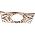thumbnail image 2 of Ekena Millwork 18"W x 9"H x 6 5/8"ID x 1/4"T Hoover Wood Fretwork Pierced Ceiling Medallion, Alder, 2 of 3