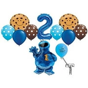 cookie monster balloon pack for 2nd birthday