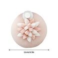 thumbnail image 3 of JoyMoreHome Bath Sponge with 3D Floral Design, Exfoliator & Body Wash Ball, Silicone Suction Base for Shower Storage, 3 of 5