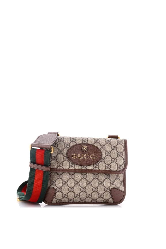 Pre-Owned Neo Vintage Flap Messenger GG Coated Canvas Small By Rebag