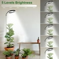 thumbnail image 6 of Grow Lights for Indoor Plants Full Spectrum, 80 LEDs 3 Colors Grow Light, 65in Plant Lights for Indoor Growing with 360°Gooseneck, 6/12/16H Timer, 5 Brightness, Height Adjustable, White Pair, 6 of 14