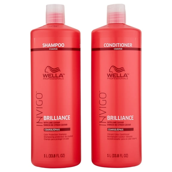 Wella Invigo Brilliance Shampoo & Conditioner Coarse 33.8 oz