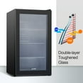 KUPPET 120Can Beverage Cooler and Refrigerator, Small Mini Fridge for