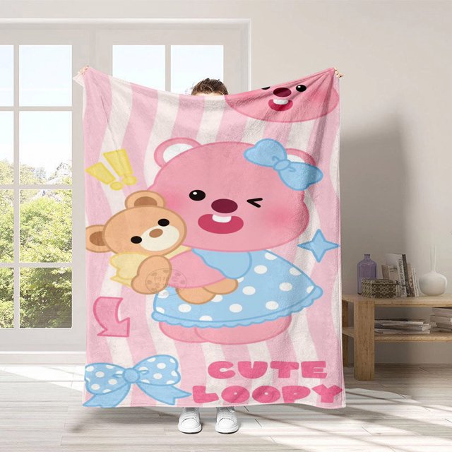 3D Printing, Cartoon Soft Double Flannel Blanket, Super Soft Blanket, Suitable For Living Room, Sofa