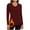 Wine, variant on Fnooota Womens Thermal Tops, Fall Winter Warm Long Sleeve V Neck Fall Winter Underwear Black Size L