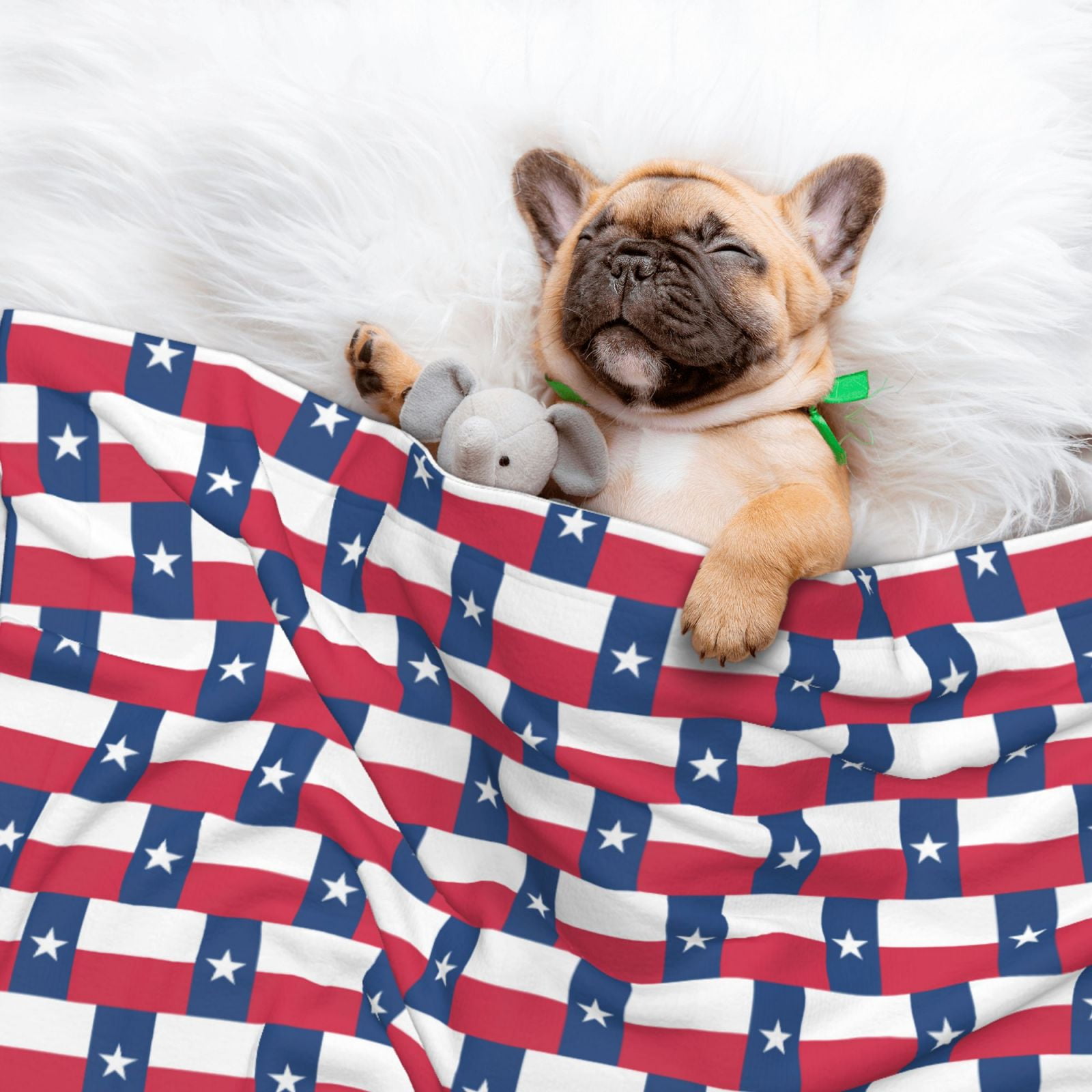 Star-Texas-Flag Dog Blanket Soft Warm Flannel Cat Blanket Great Pet Throw for Cats Puppy Small Medium Large Dog
