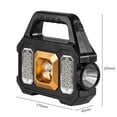 thumbnail image 4 of Linterna eléctrica LED linterna de mano solar multifuncional para acampar al aire libre (D) Wdftyju Para estrenar, 4 of 5