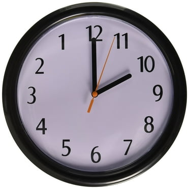 9" Backwards Decorative Clock