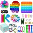 thumbnail image 1 of Honganda 30Pcs Sensory Toys Set, Stress Relief Finger Training Dimple Games Kit, 1 of 9