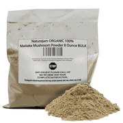 Naturejam Organic Maitake Mushroom Powder 8 Ounces-for Smoothies, Latte and Baking-Coffee Substitute