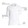 thumbnail image 4 of Lands' End Men's Premium American-Grown Supima Cotton Polo Shirt, Short Sleeve, Pocket - Big & Tall Sizes Available, 4 of 5