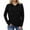 #H-Black, variant on GuangCheng Long Sleeve Hoodies Sweatshirts for Women Drawstring Solid Color Warm Fall Tops Coats with Pocket