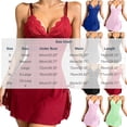 thumbnail image 4 of Stamzod Women's Lace Nightgown with Briefs 2 Piece Set V Neck Night Dress Sleepwear Side Drawstring, Adjustable Spaghetti Straps, Bow Detail S, 4 of 10