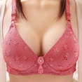 thumbnail image 2 of WCJM Up To 50% Off Bra Womens Ruched V Neck Sports Bra Nylon,Spandex Bra Red,36, 2 of 4