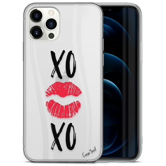 Case Yard iPhone-11-Pro Case Clear Soft & Flexible TPU Ultra Low Profile Slim Fit Thin Shockproof Transparent Bumper Protective Cover Drop Protective Cell Phone Cases (XOXO Kiss)