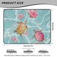 thumbnail image 7 of Qpednta Sea Turtle Car Trunk Liner 29"x39" All Weather Cargo Mat for SUV, Polyester Carpet Non-Slip Backing Machine Washable Water Resistant Universal Rear Trunk Protection Fits Sedan Truck, 7 of 7