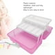 thumbnail image 3 of Caja De Almacenamiento De 3 Capas Con Tapa Transparente, Organizador De Plástico Portátil Con Asa Y 3 Cajones Separados Para Suministros De Manualidades, Papelería, Cosméticos,, 3 of 6