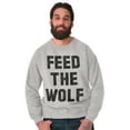 thumbnail image 4 of Feed The Wolf Sarcastic Hangry Gym Sweatshirt for Men or Women Brisco Brands M, 4 of 6