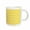 White, variant on 3drose, Yellow and White Chevron Zig Zag Pattern - Modern Contemporary Zigzag Stripes - Trendy Zig Zags, 11oz Two-tone Yellow Mug