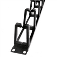 thumbnail image 5 of 5X 19 Inch 1U Rack Cabinets Cable Management Network Organizer Hollow Metal Base Five Ring Detachable Wire Manager Frame, 5 of 5