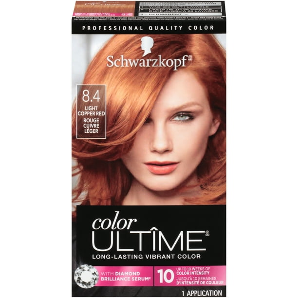 Schwarzkopf Color Ultime Permanent Hair Color Cream, Light Copper Red - Schwarzkopf Color Ultime Permanent Hair Color Cream, Light Copper Red -