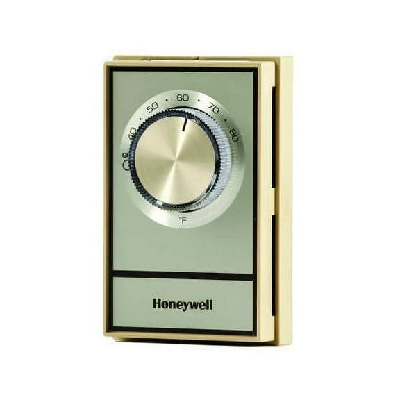 New Honeywell T498B1553 Brush Gold DPST Thermostat