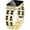 B7 Gold & Black Leather, variant on Watch Bands for Women Compatible with Apple Watch Band Leather 42mm(S3/2/1) 44/45/46/49mm Adjustable Metal Bracelet for iWatch Series1/2/3/4/5/6/7/8/9/10/11 SE 3/2/1 Ultra1/2/3 (No Case)
