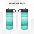 thumbnail image 3 of Yiaed Teal Turquoise Print Water Bottle with Straw Lid, Stainless Steel Double Wall Insulated Water Bottle | Leak-Proof and Spill-Proof Water Bottle, 3 of 8