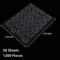 thumbnail image 3 of 1200 Pcs Thin Breathable Adhesive Tabs Fake Nail Glue Sticker 50 Sheets Super Sticky Double Sided Tips (Germany Jelly Gel) Flexible for Acrylic False, 3 of 3