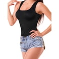 thumbnail image 2 of Women Shapewear Bodysuit Slim Body Shaper Sexy Scoop Neck Thong Bodysuit Tummy Control Jumpsuit Tops, 2 of 6