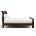 thumbnail image 3 of Furniture of America Arabella Wood Sleigh King Panel Bed in Cherry, 3 of 12