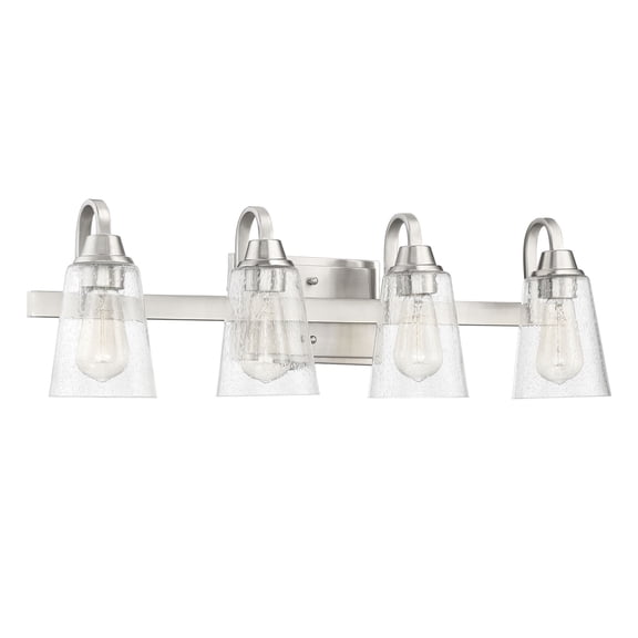41904-BNK-CS Craftmade Lighting Grace 4 Light Transitional/Modern & Contemporary Bath Vanity - 27.5 inches wide by 8 inches high